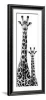 Safari Profile Collection - Giraffe and Baby White Edition IV-Philippe Hugonnard-Framed Photographic Print