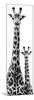 Safari Profile Collection - Giraffe and Baby White Edition IV-Philippe Hugonnard-Mounted Photographic Print