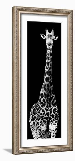 Safari Profile Collection - Giraffe Black Edition IV-Philippe Hugonnard-Framed Photographic Print