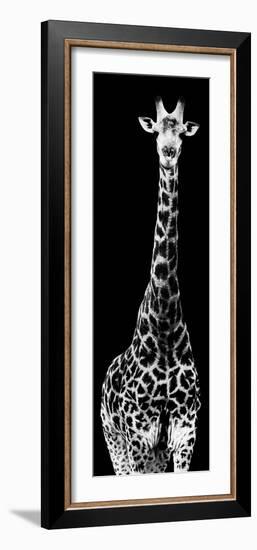 Safari Profile Collection - Giraffe Black Edition IV-Philippe Hugonnard-Framed Photographic Print