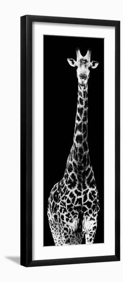 Safari Profile Collection - Giraffe Black Edition IV-Philippe Hugonnard-Framed Photographic Print