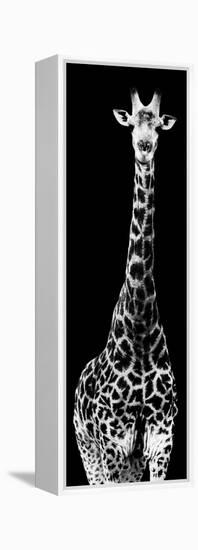 Safari Profile Collection - Giraffe Black Edition IV-Philippe Hugonnard-Framed Premier Image Canvas