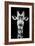 Safari Profile Collection - Portrait of Giraffe Black Edition V-Philippe Hugonnard-Framed Photographic Print