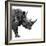 Safari Profile Collection - Rhino White Edition II-Philippe Hugonnard-Framed Photographic Print