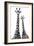 Safari Profile Collection - Two Giraffes White Edition II-Philippe Hugonnard-Framed Photographic Print