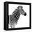 Safari Profile Collection - Zebra White Edition II-Philippe Hugonnard-Framed Premier Image Canvas