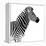 Safari Profile Collection - Zebra White Edition II-Philippe Hugonnard-Framed Premier Image Canvas