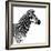 Safari Profile Collection - Zebra White Edition II-Philippe Hugonnard-Framed Photographic Print