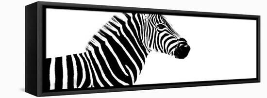 Safari Profile Collection - Zebra White Edition IV-Philippe Hugonnard-Framed Premier Image Canvas