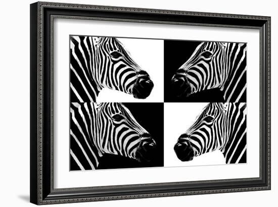 Safari Profile Collection - Zebras III-Philippe Hugonnard-Framed Photographic Print