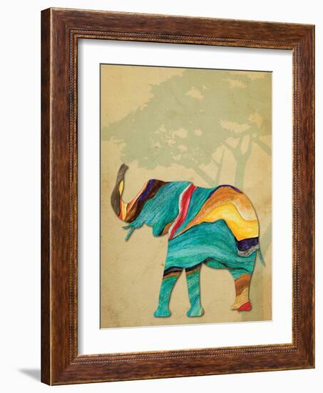 Safari Stripes 2-Melody Hogan-Framed Art Print