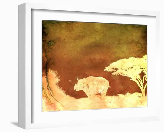 Safari Sunrise II-Pam Ilosky-Framed Art Print