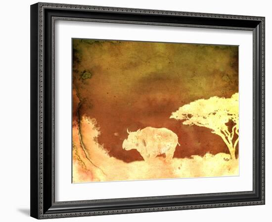 Safari Sunrise II-Pam Ilosky-Framed Art Print