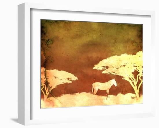 Safari Sunrise III-Pam Ilosky-Framed Art Print