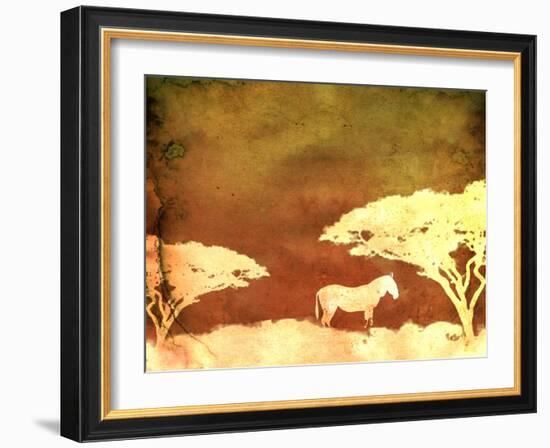 Safari Sunrise III-Pam Ilosky-Framed Art Print