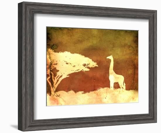 Safari Sunrise IV-Pam Ilosky-Framed Art Print