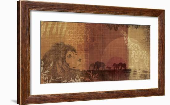 Safari Sunset II-Tandi Venter-Framed Giclee Print