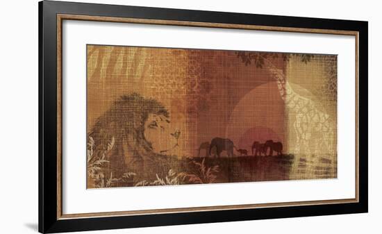 Safari Sunset II-Tandi Venter-Framed Giclee Print