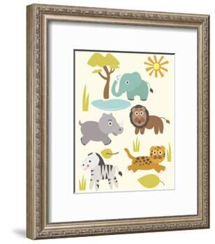 Safari Zoo-Rachel Gresham-Framed Giclee Print