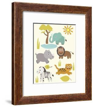 Safari Zoo-Rachel Gresham-Framed Giclee Print
