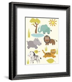 Safari Zoo-Rachel Gresham-Framed Giclee Print