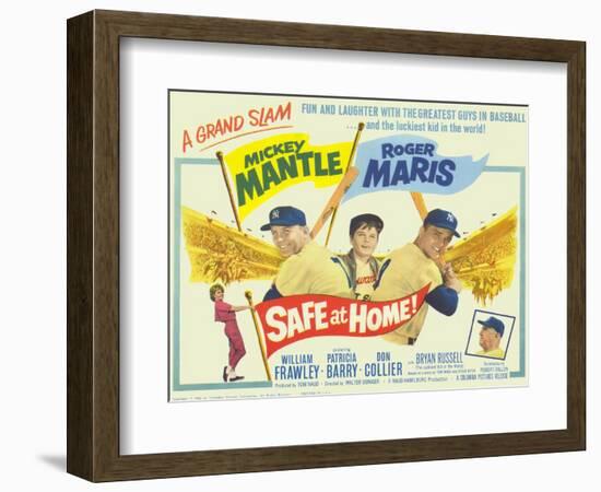 Safe At Home, 1962-null-Framed Art Print