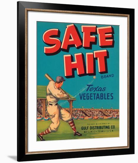 Safe Hit Brand Texas Vegetables-null-Framed Art Print