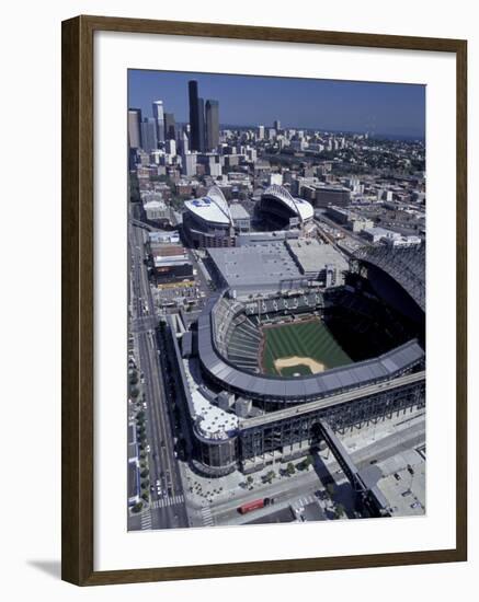 Safeco and Qwest Fields, Seattle, Washington, USA-William Sutton-Framed Photographic Print