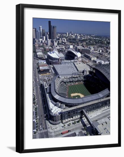 Safeco and Qwest Fields, Seattle, Washington, USA-William Sutton-Framed Photographic Print