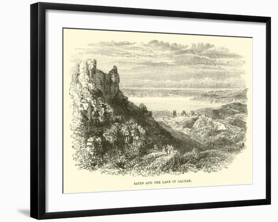 Safed and the Lake of Galilee-null-Framed Giclee Print