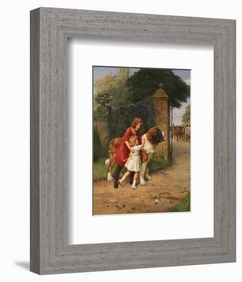 Safely Guarded-Arthur Elsley-Framed Premium Giclee Print