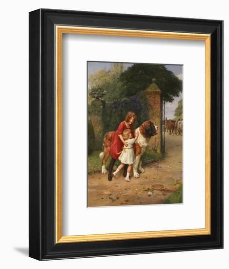 Safely Guarded-Arthur Elsley-Framed Premium Giclee Print