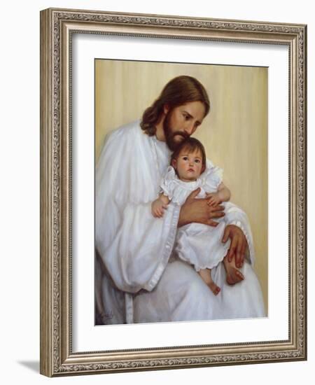 Safely in His Arms-David Lindsley-Framed Giclee Print