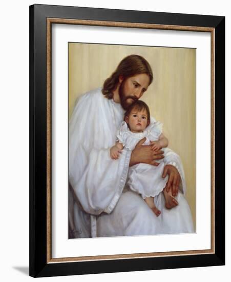 Safely in His Arms-David Lindsley-Framed Giclee Print