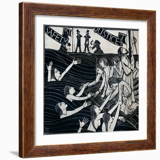 Safety First, 1925 (1934)-Eric Gill-Framed Giclee Print