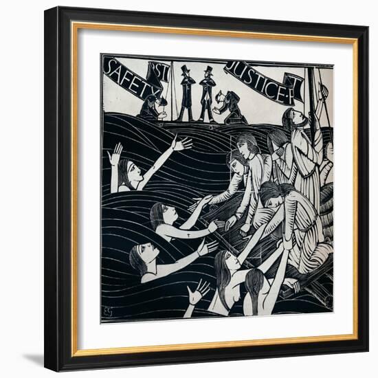 Safety First, 1925 (1934)-Eric Gill-Framed Giclee Print