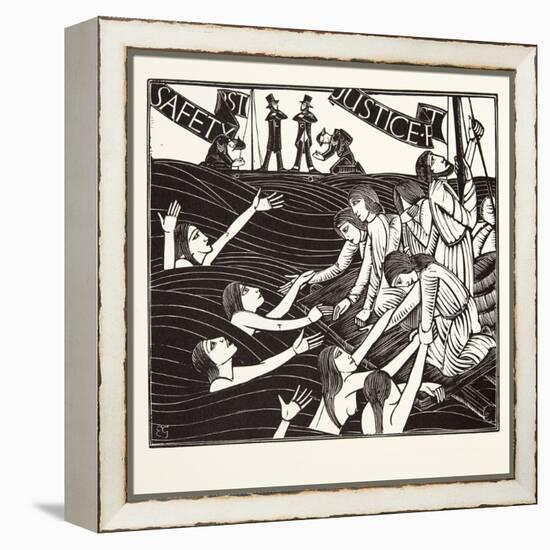 Safety First, from 'The Labour of Women', 1924-Eric Gill-Framed Premier Image Canvas