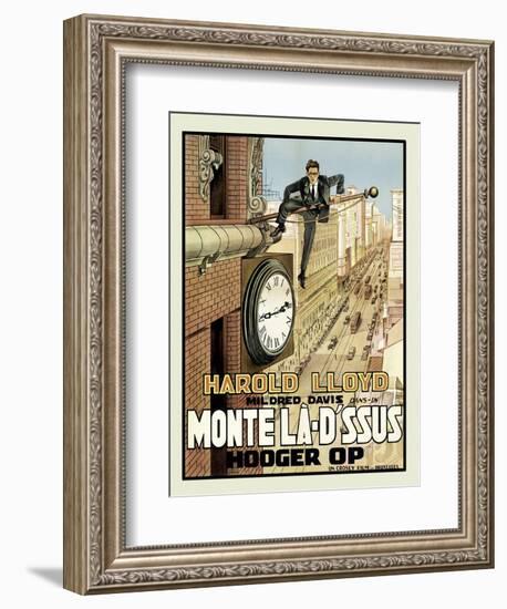 Safety First "Mont La D'ssus"-null-Framed Art Print