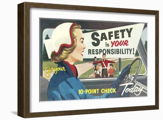 Safety Is Your Responsibility-null-Framed Giclee Print