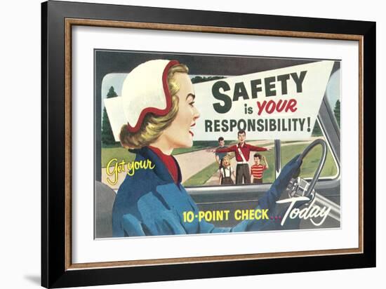 Safety Is Your Responsibility-null-Framed Giclee Print