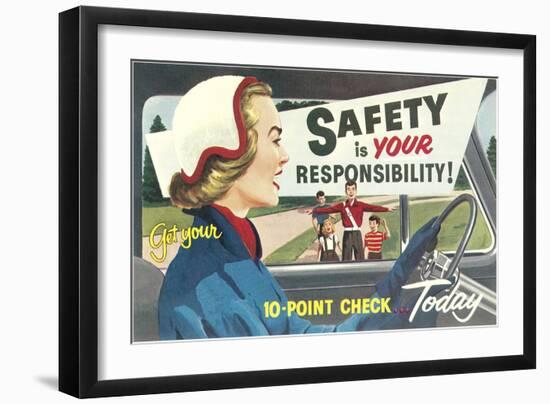 Safety Is Your Responsibility-null-Framed Giclee Print