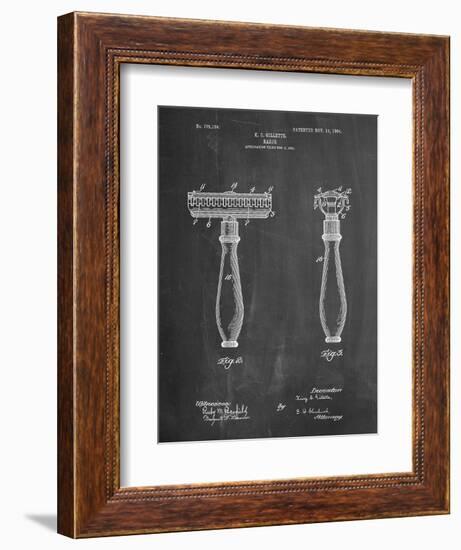 Safety Razor Patent-Cole Borders-Framed Art Print