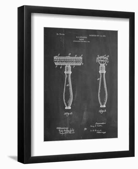 Safety Razor Patent-Cole Borders-Framed Art Print