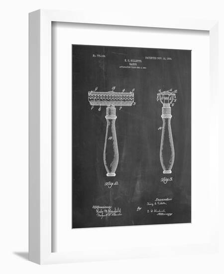 Safety Razor Patent-Cole Borders-Framed Art Print