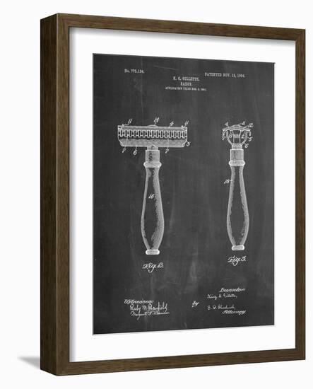 Safety Razor Patent-Cole Borders-Framed Art Print