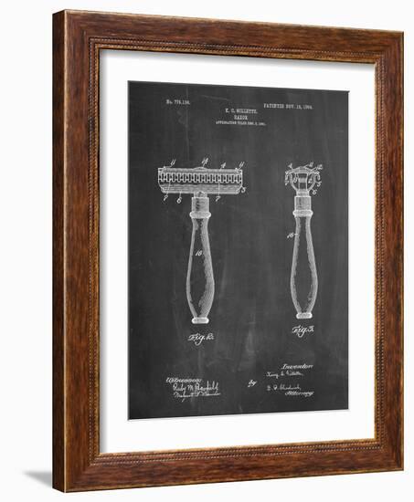 Safety Razor Patent-Cole Borders-Framed Art Print