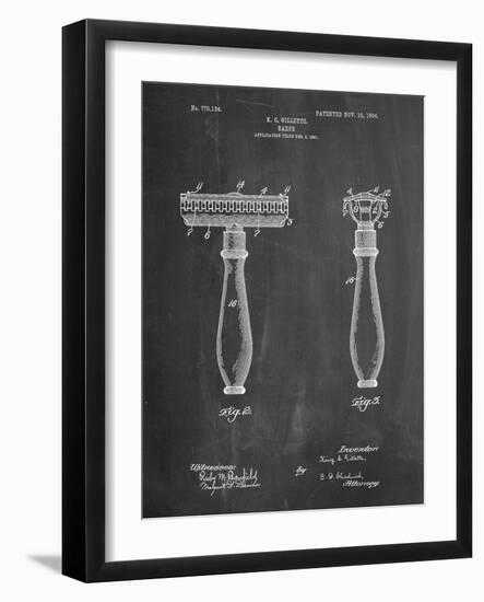 Safety Razor Patent-Cole Borders-Framed Art Print