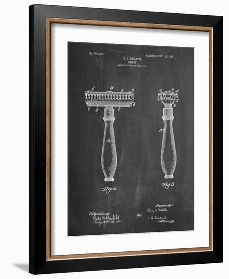 Safety Razor Patent-Cole Borders-Framed Art Print