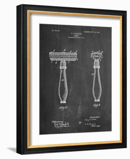 Safety Razor Patent-Cole Borders-Framed Art Print