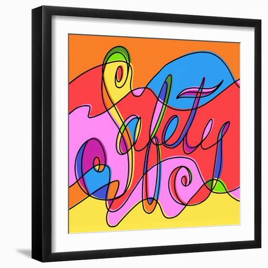 Safety-Howie Green-Framed Art Print